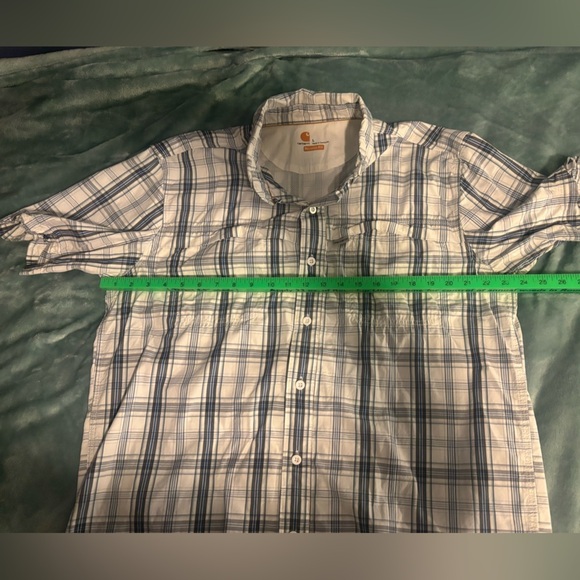 Men’s Carhartt Force Short Sleeve Button Down. Large. - Picture 8 of 8